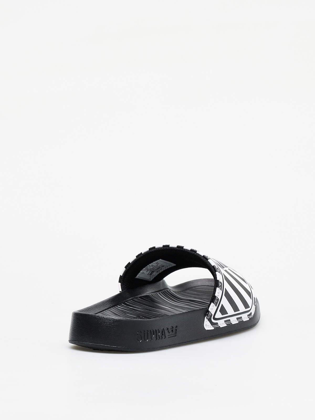 Klapki Supra Lockup (black/white stripe)