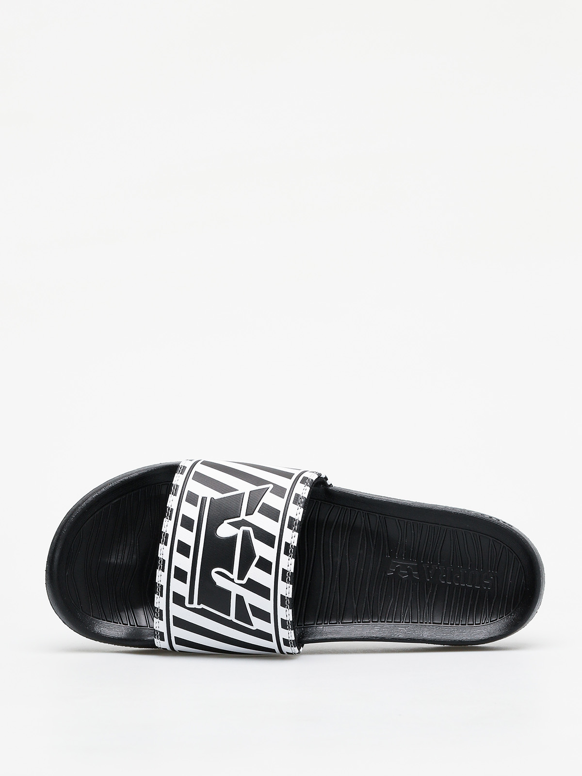 Klapki Supra Lockup (black/white stripe)