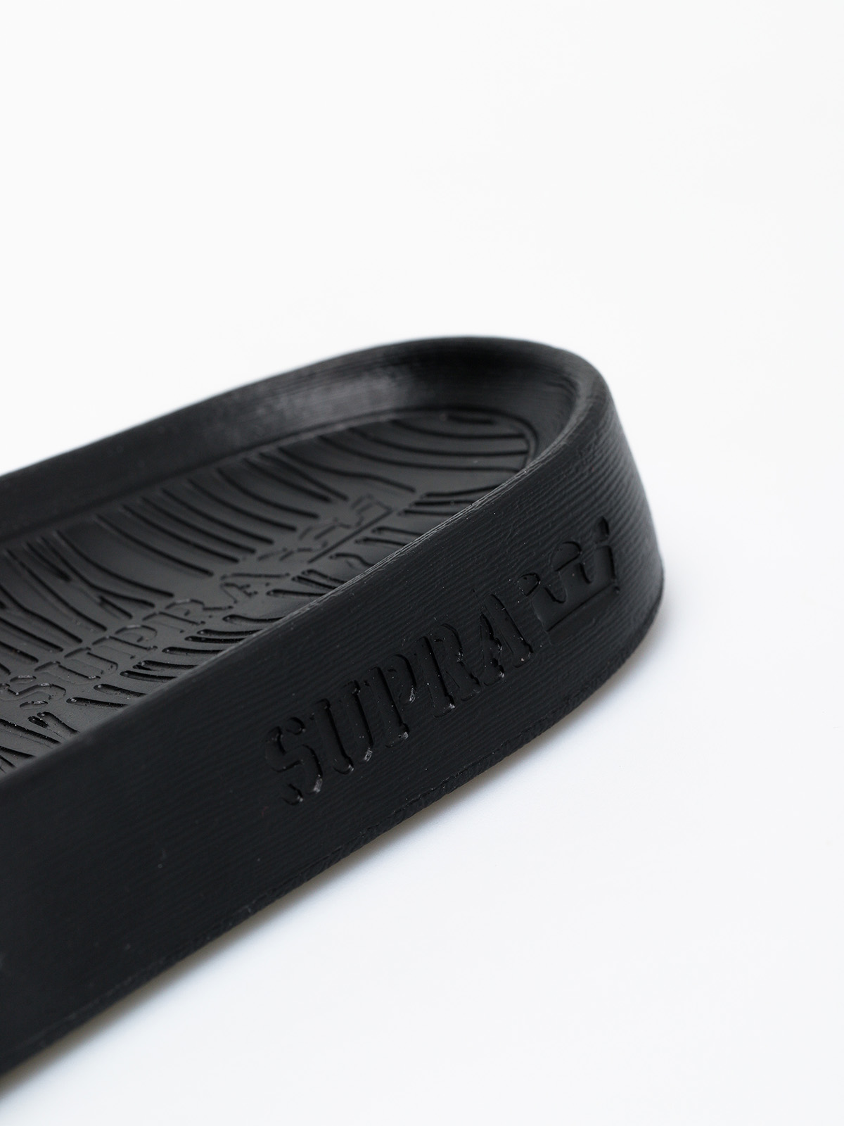 Klapki Supra Lockup (black/white stripe)