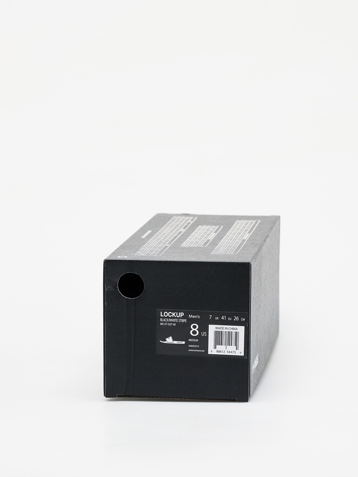 Klapki Supra Lockup (black/white stripe)