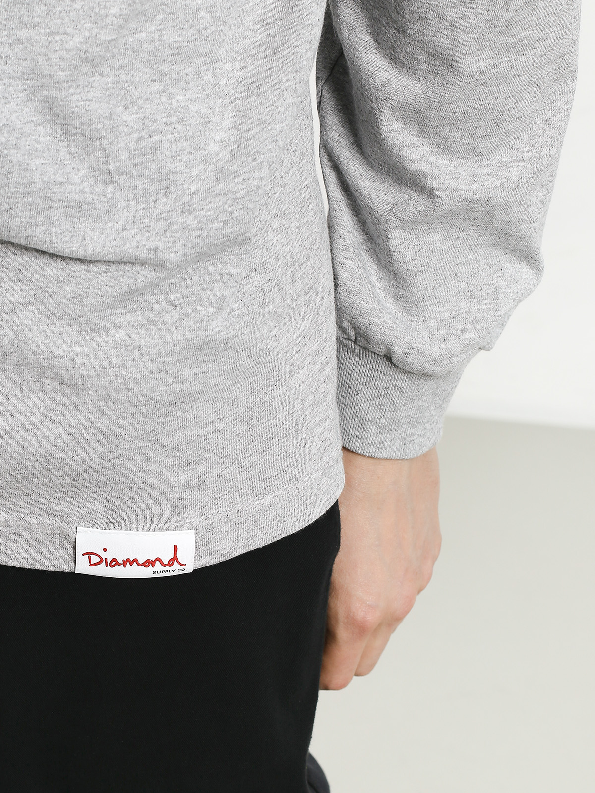 Longsleeve Diamond Supply Co. Secrets Die (heather grey)