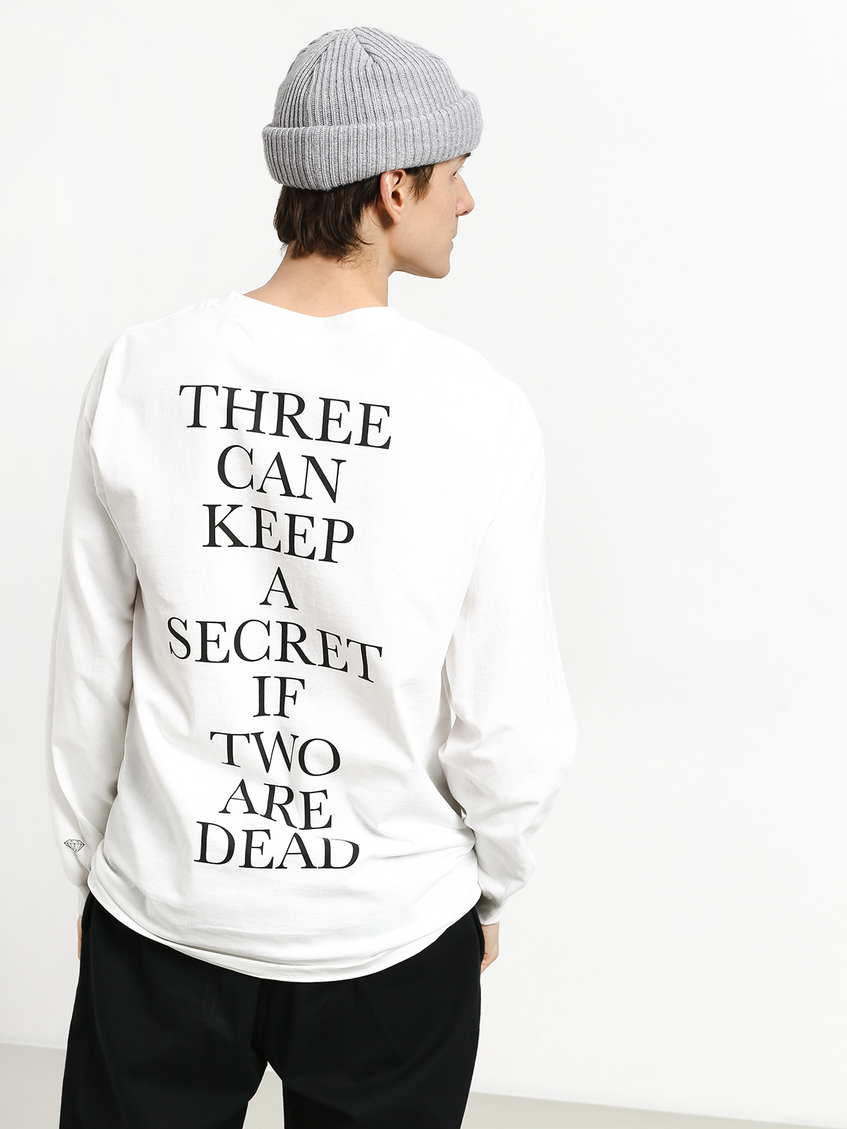 Longsleeve Diamond Supply Co. Secrets Die (white)