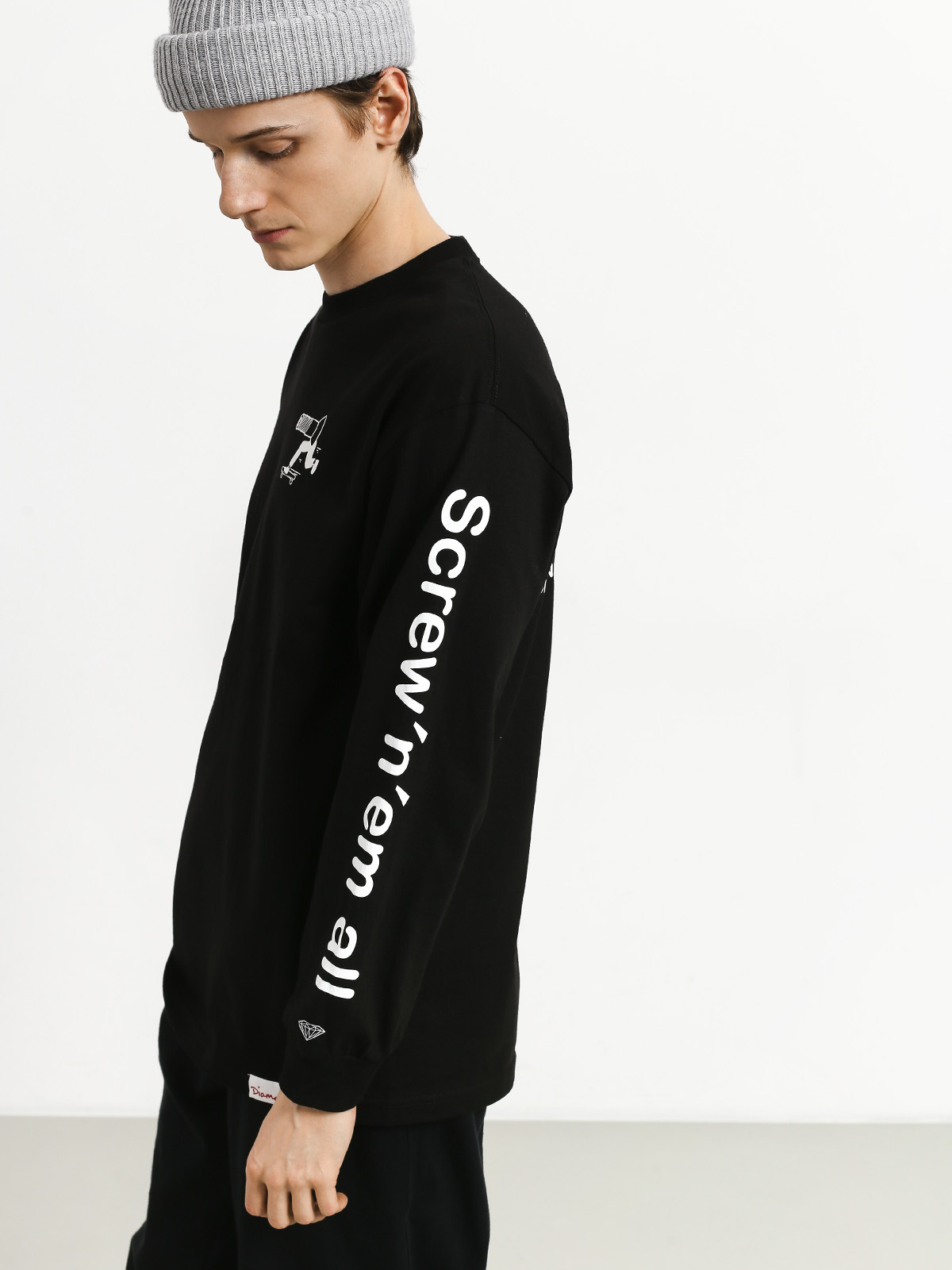 Longsleeve Diamond Supply Co. Screw N Em All (black)