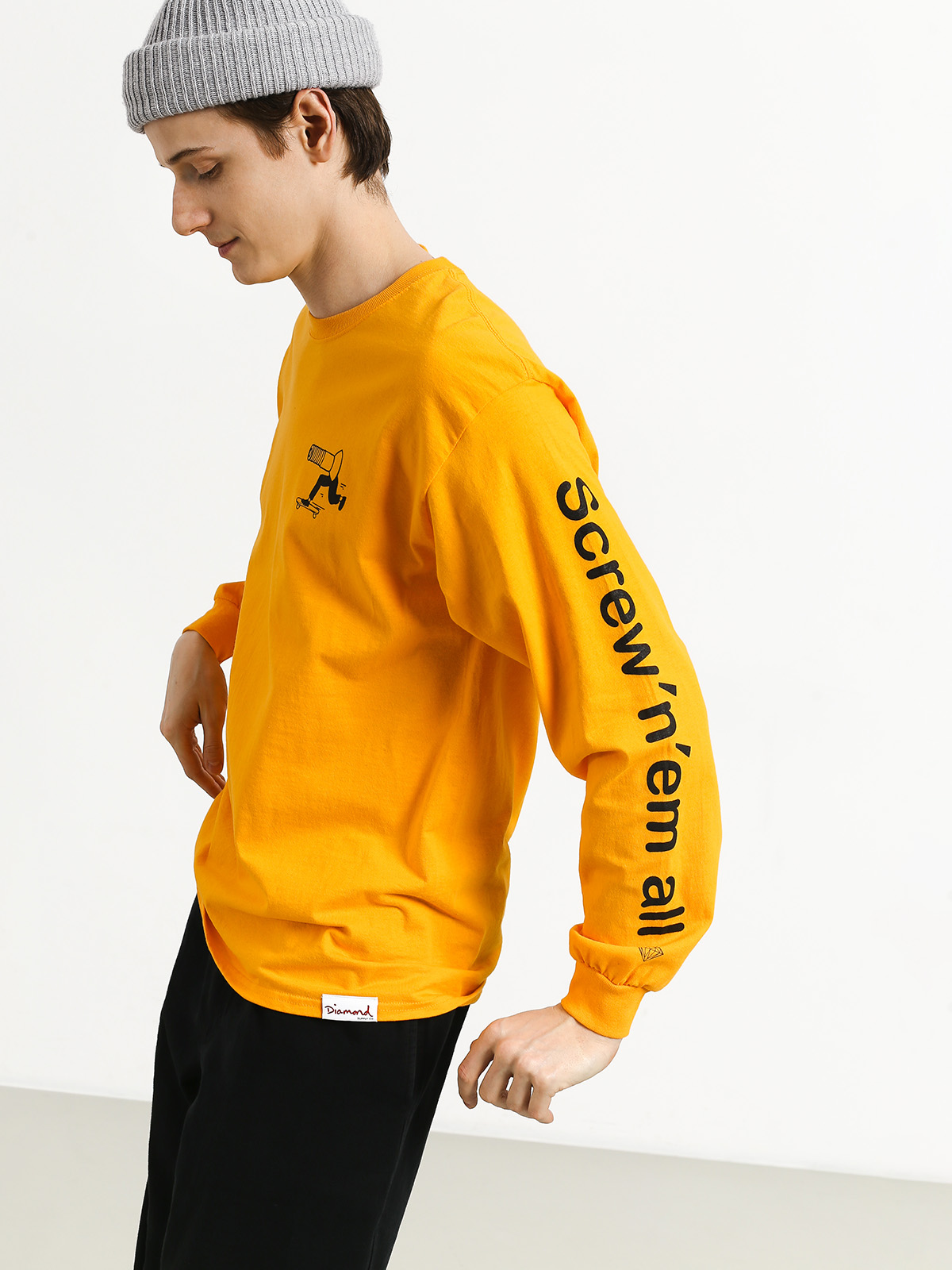 Longsleeve Diamond Supply Co. Screw N Em All (gold)