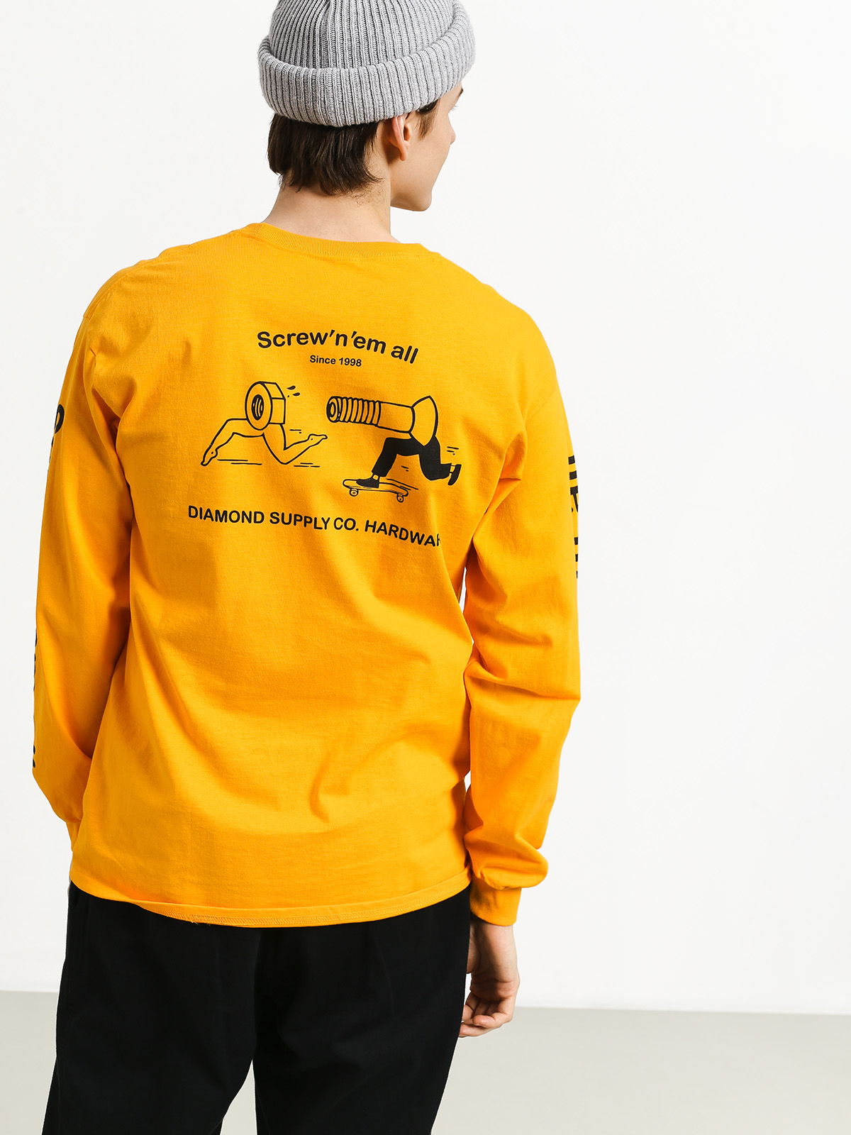 Longsleeve Diamond Supply Co. Screw N Em All (gold)