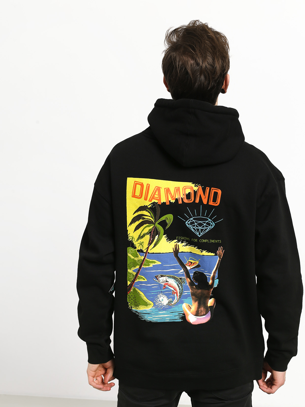 Bluza z kapturem Diamond Supply Co. Fishing For Compliments HD (black)