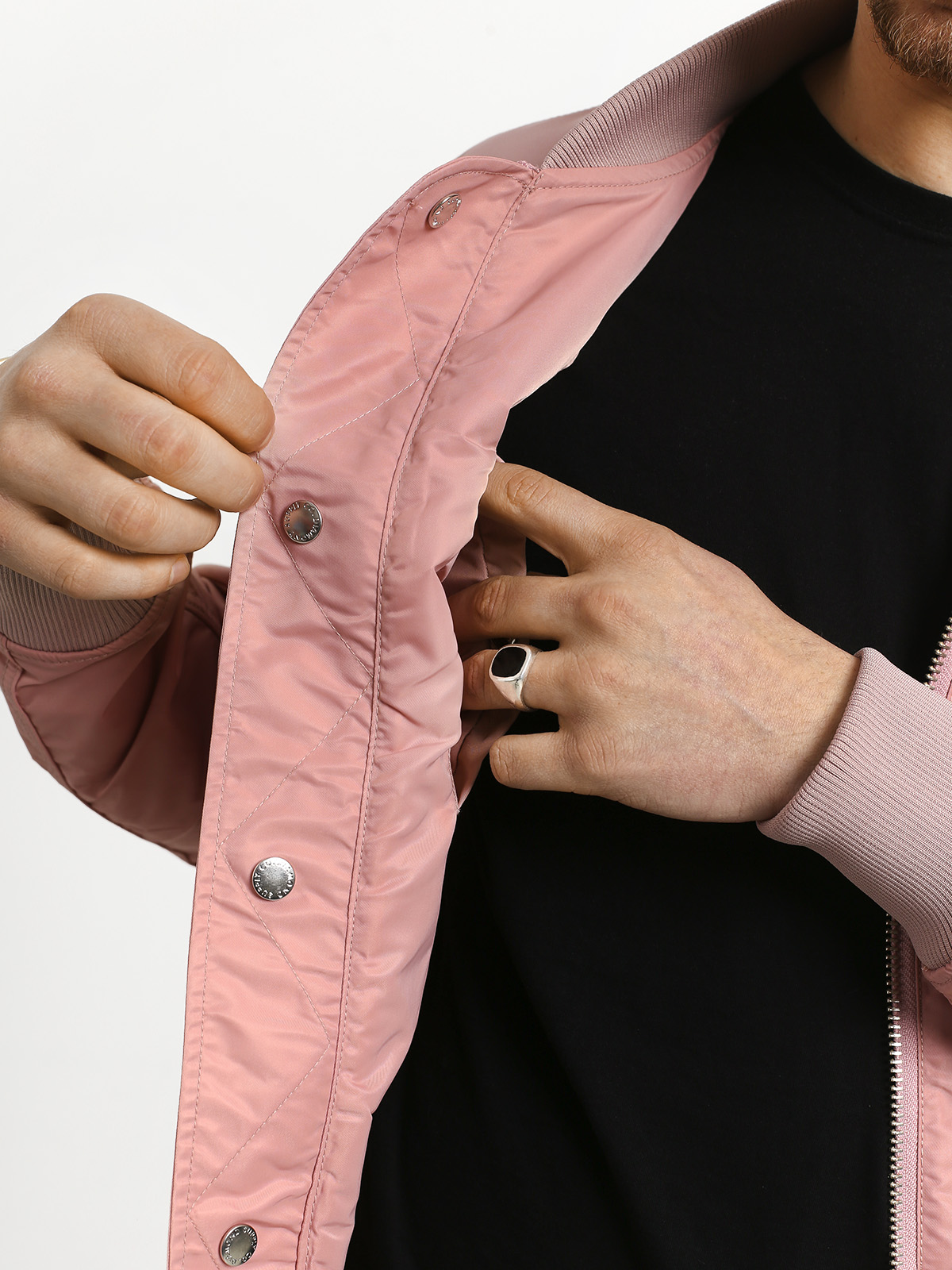 Kurtka Diamond Supply Co. Panelled Bomber (pink)