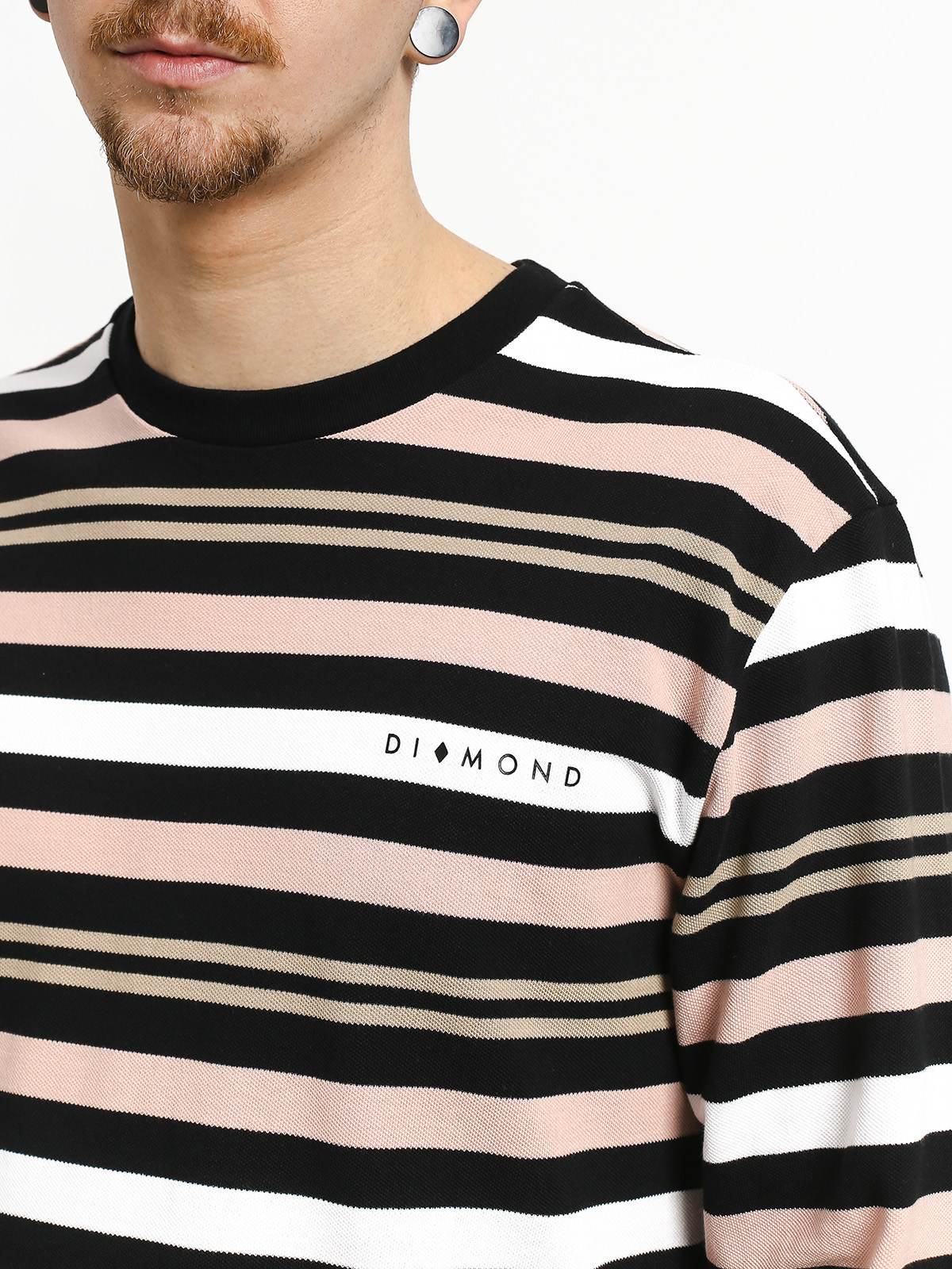 Longsleeve Diamond Supply Co. Marquise Striped (black)