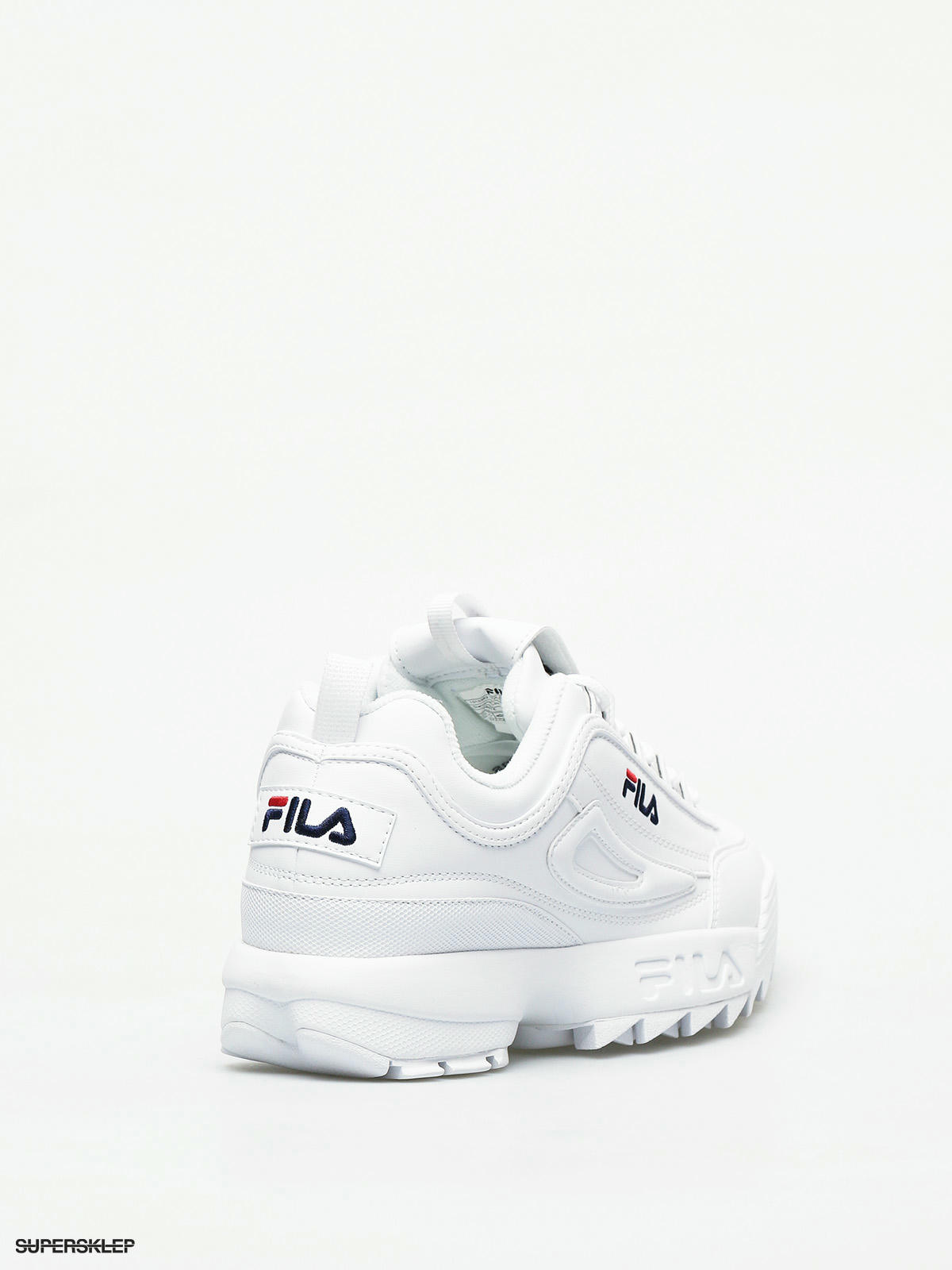 fila disruptor low white