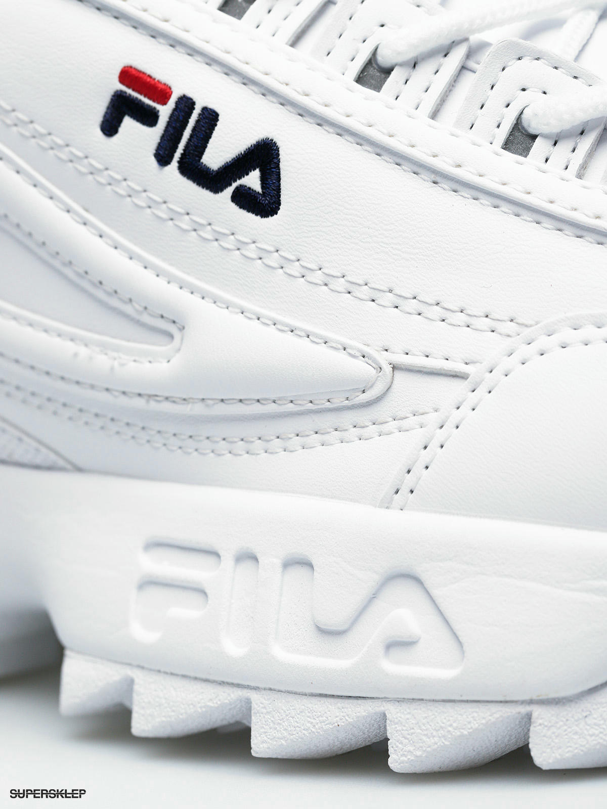 fila disruptor size 4 white