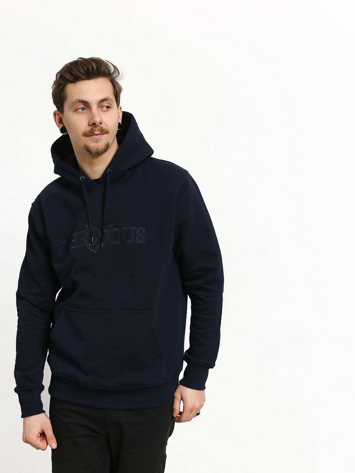 Bluza z kapturem Nervous Classic HD (navy)