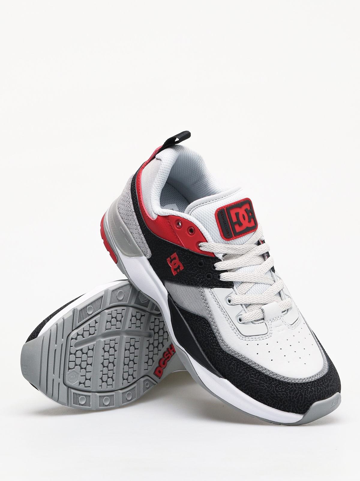 Buty DC E Tribeka (black/athletic red/battleship)