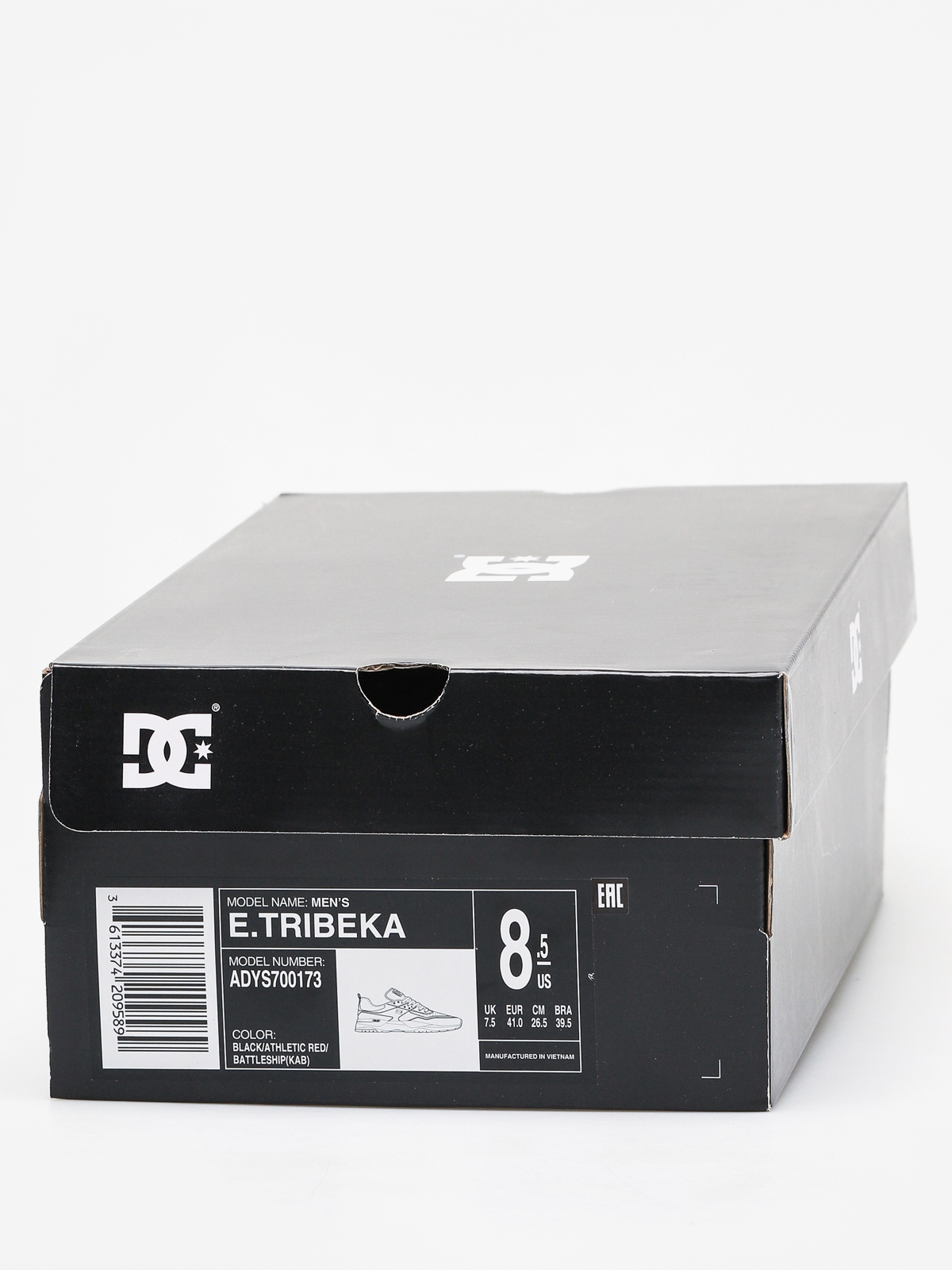 Buty DC E Tribeka (black/athletic red/battleship)