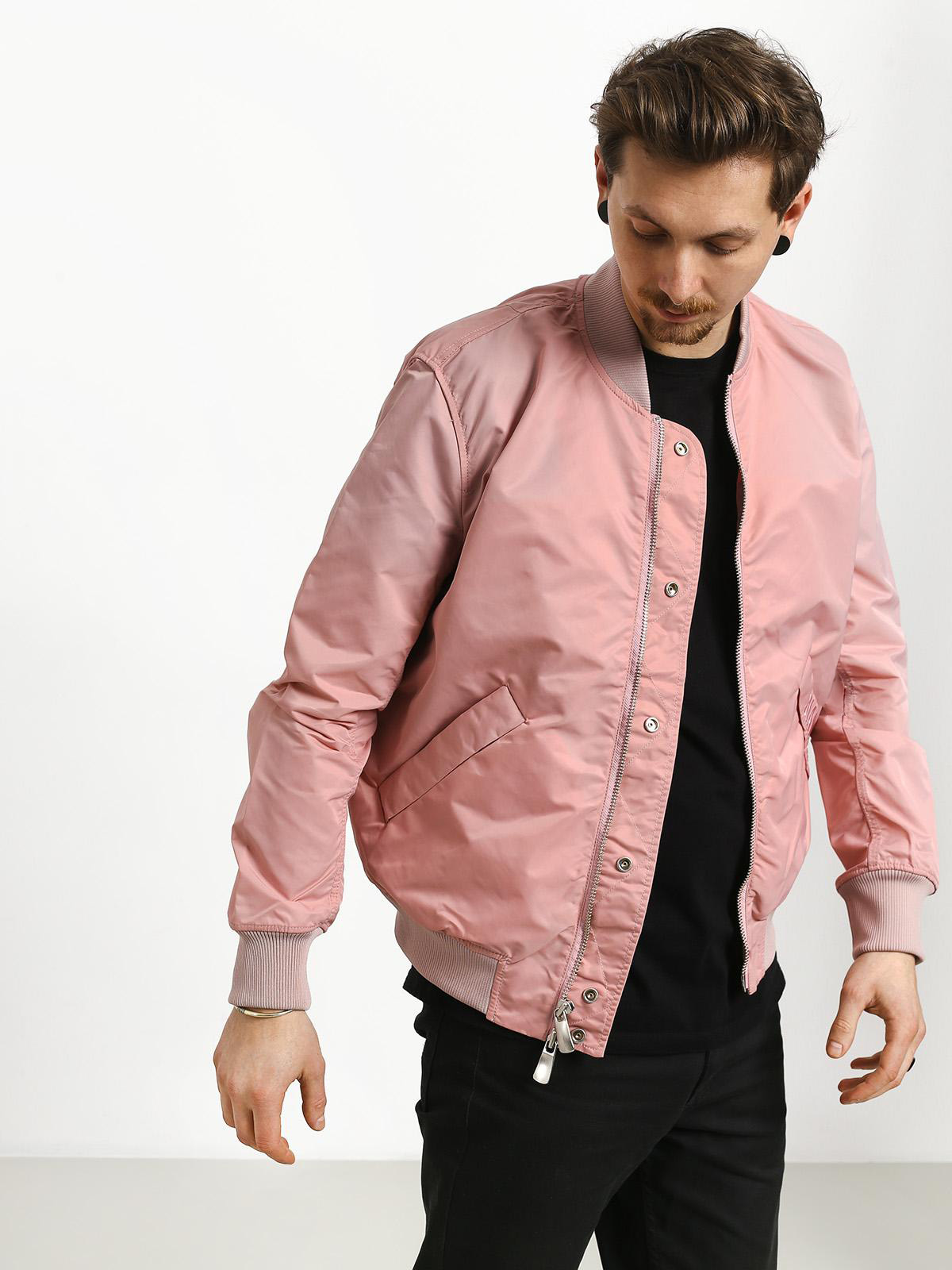 Kurtka Diamond Supply Co. Panelled Bomber (pink)