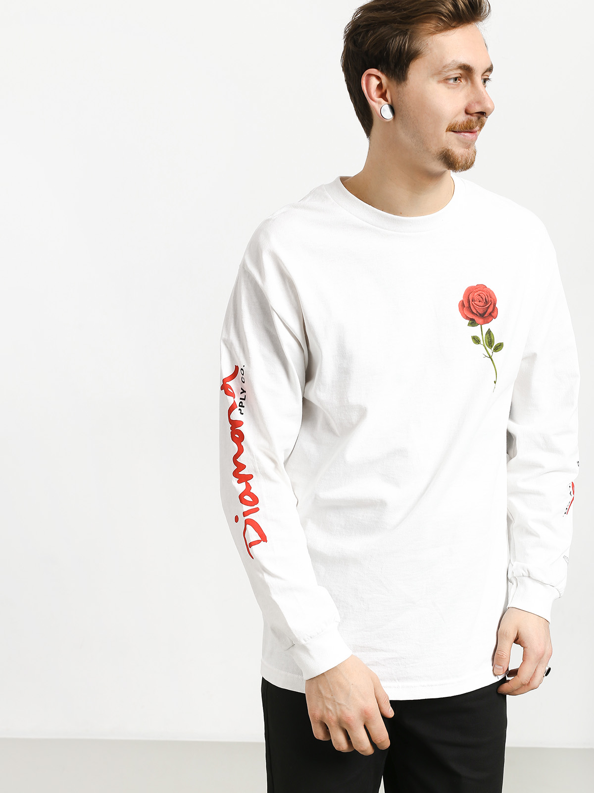 Longsleeve Diamond Supply Co. Desire (white)