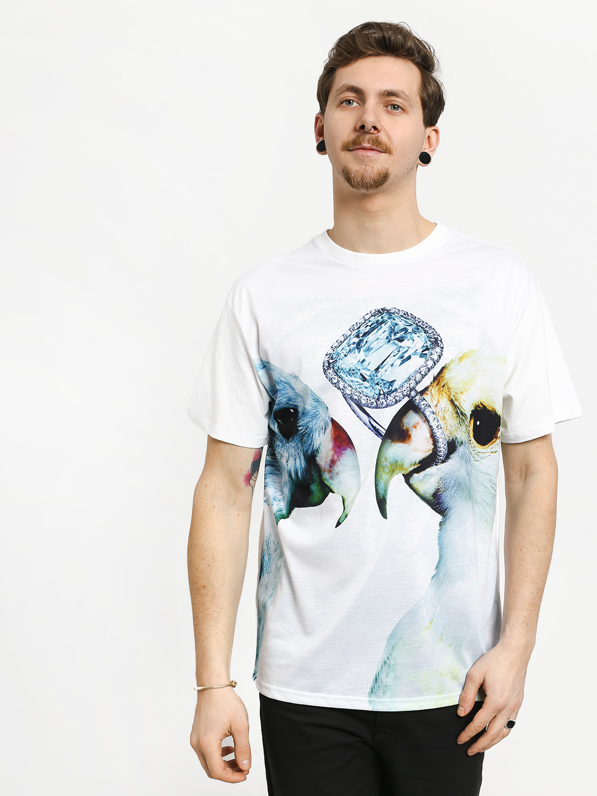 T-shirt Diamond Supply Co. Diamond Perroquet (white)