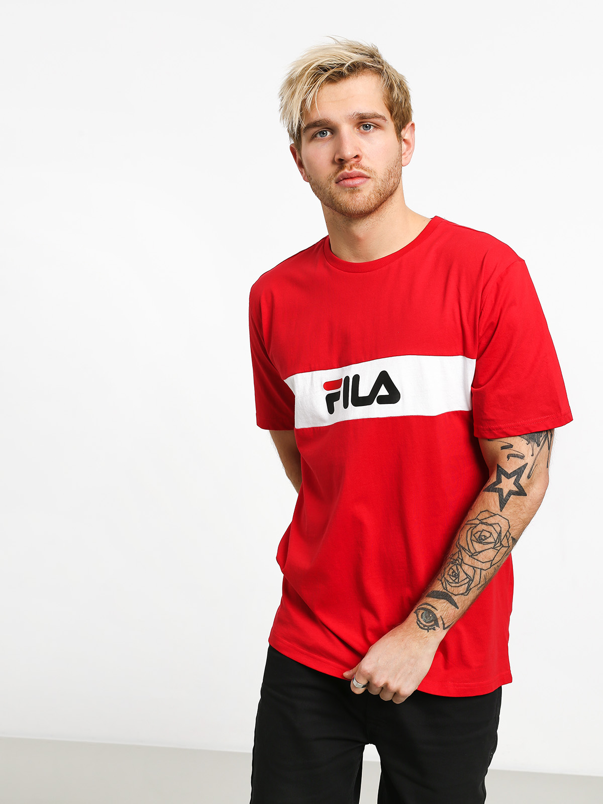 T-shirt Fila Nolan (true red/bright white)