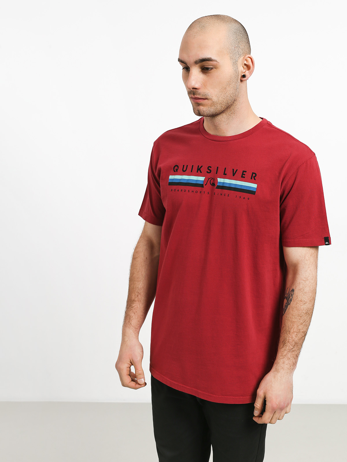 T-shirt Quiksilver Get Bizzy (brick red)