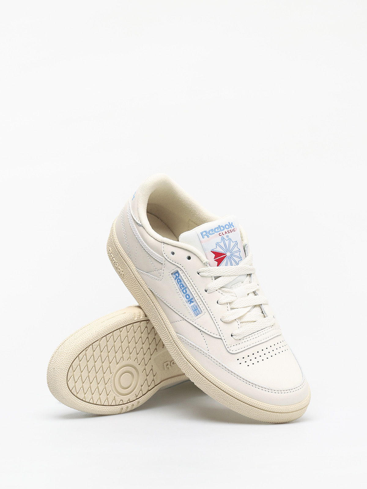 Buty Reebok Club C 85 Wmn (vintage chalk/paper wht/athletic blue/exc red)