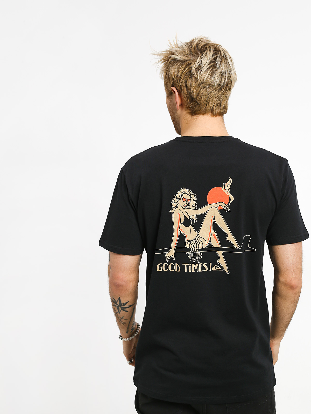 T-shirt Quiksilver Kid Atypical (black)