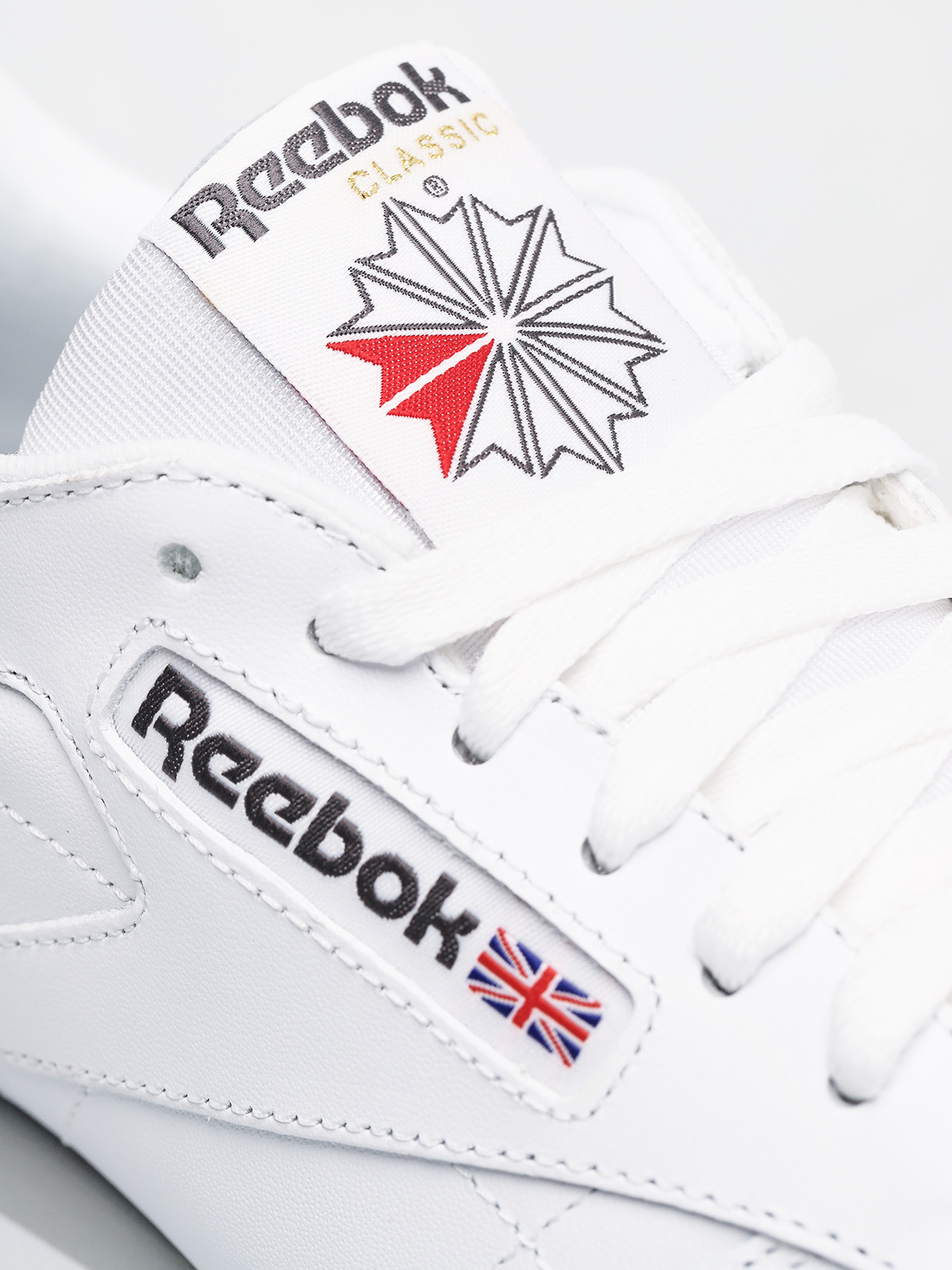 reebok classic leather white gray