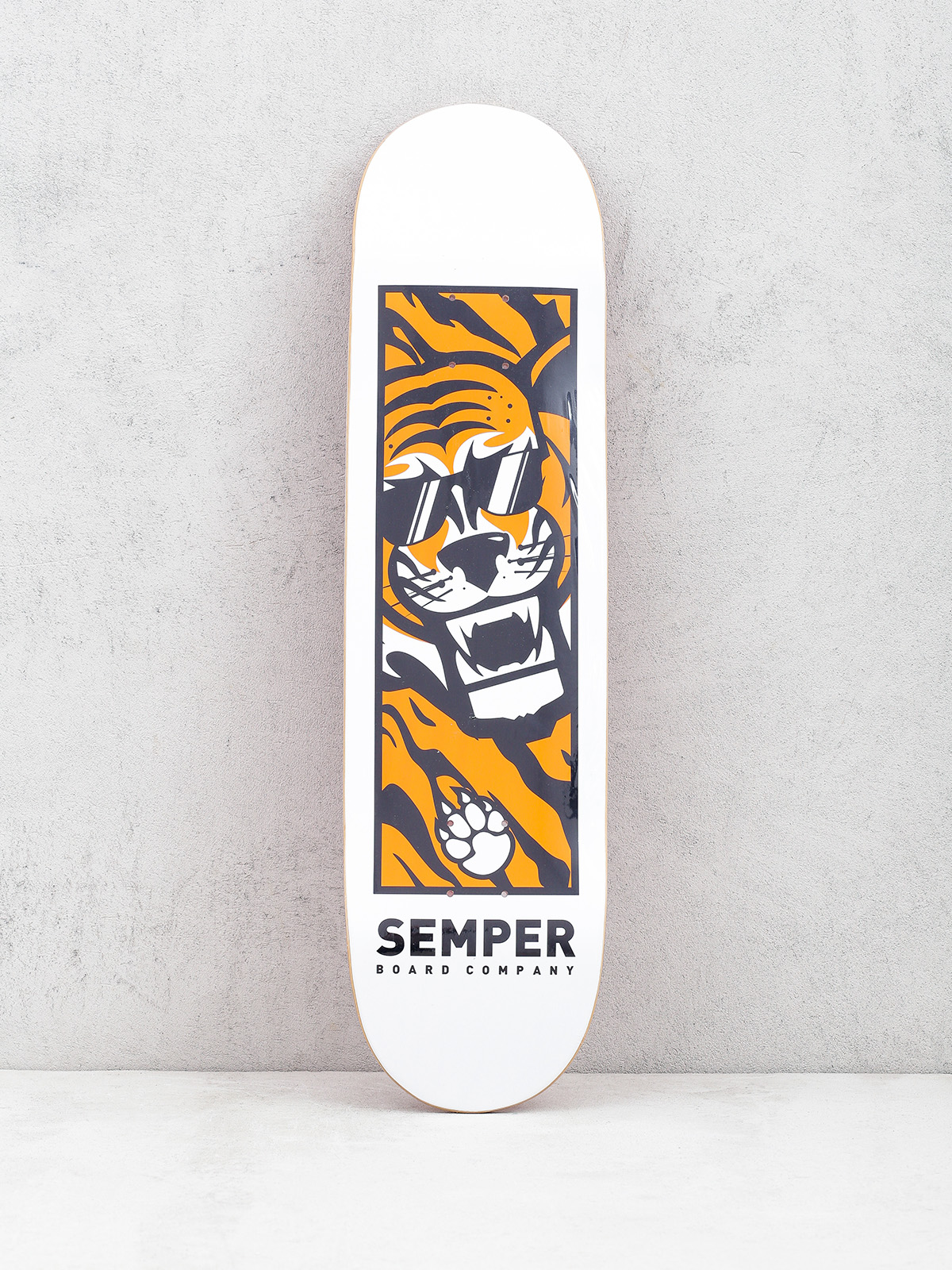 Deck Semper Skateboards Tiger (black/white)