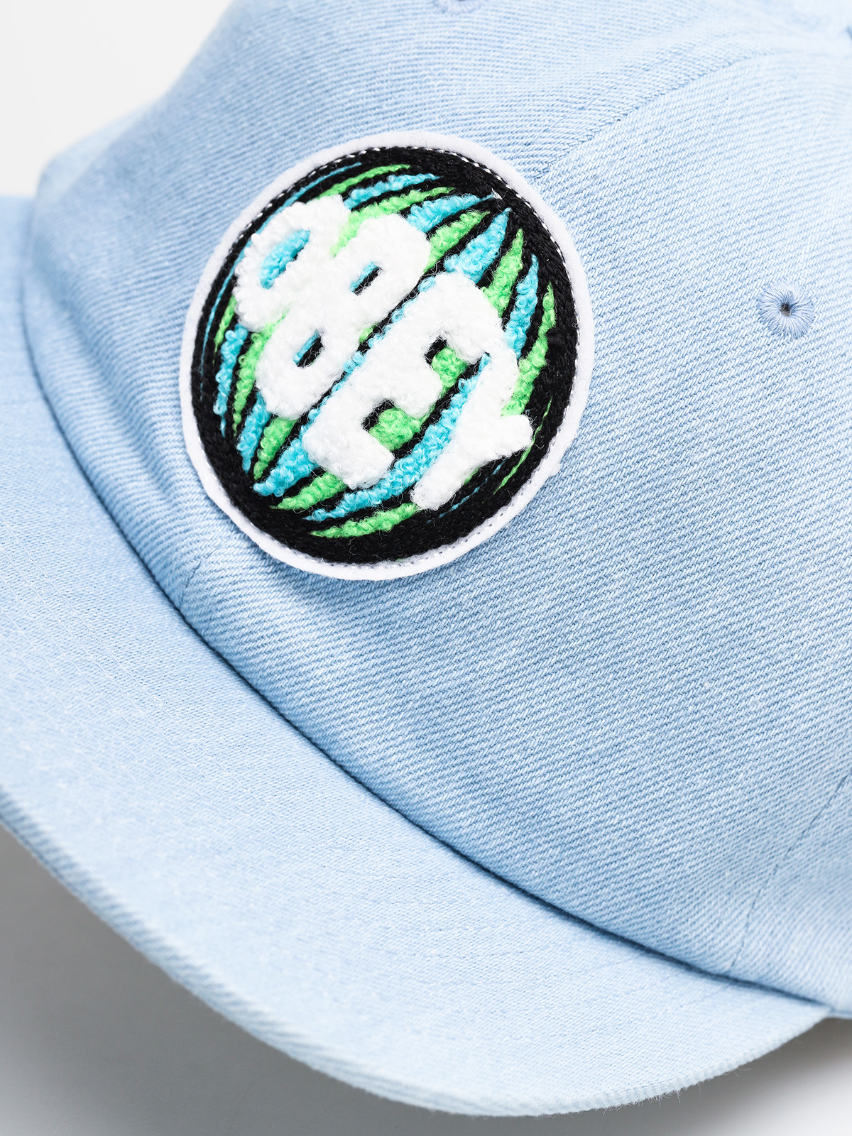 Czapka z daszkiem OBEY Deflated 6 Panel Strapback ZD (light denim)