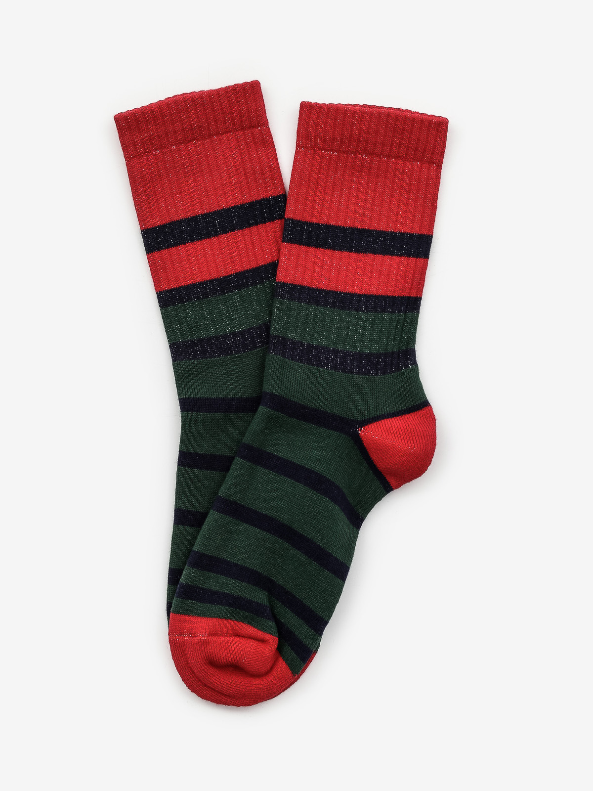 Skarpetki Malita Stripes (navy/green)