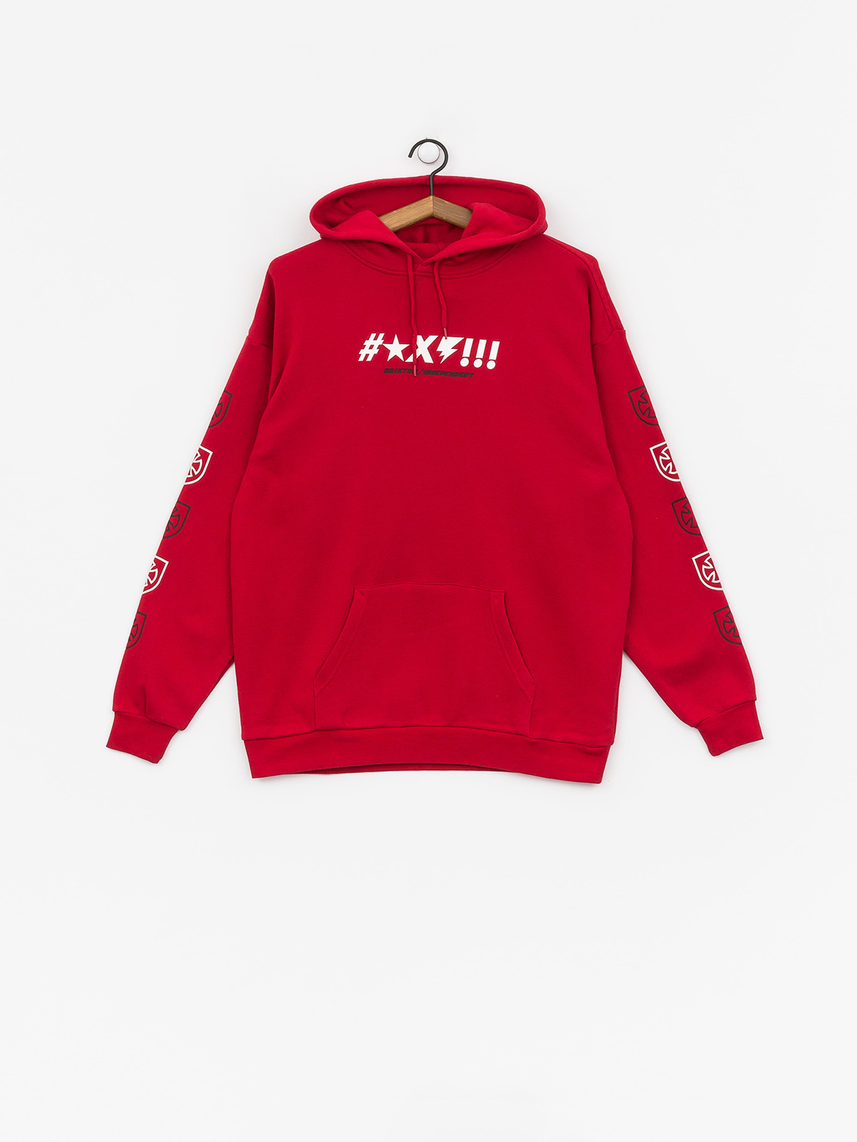 Bluza z kapturem Brixton Shine HD (red)