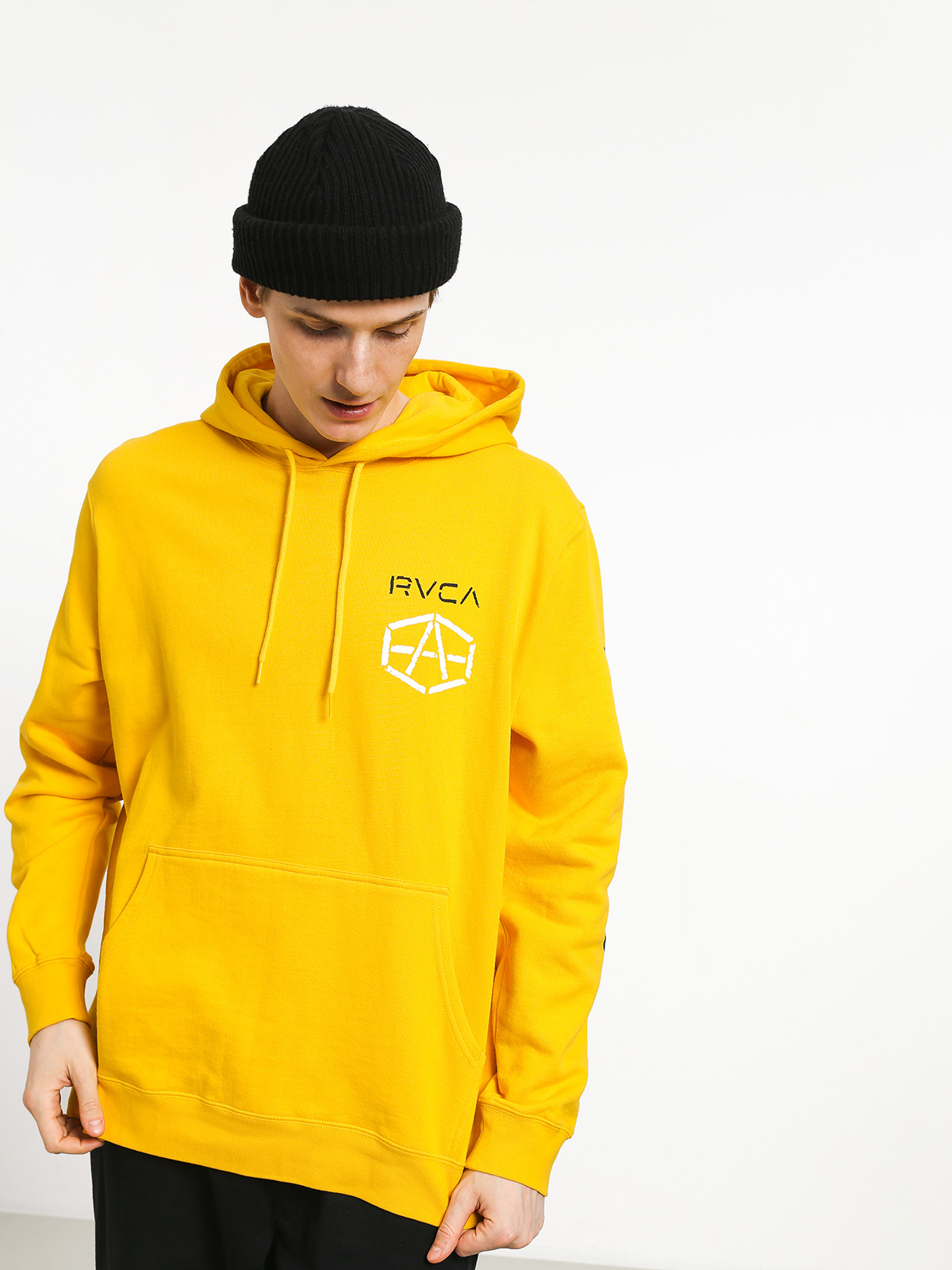 Bluza z kapturem RVCA Reynolds Stencile HD (lemon)