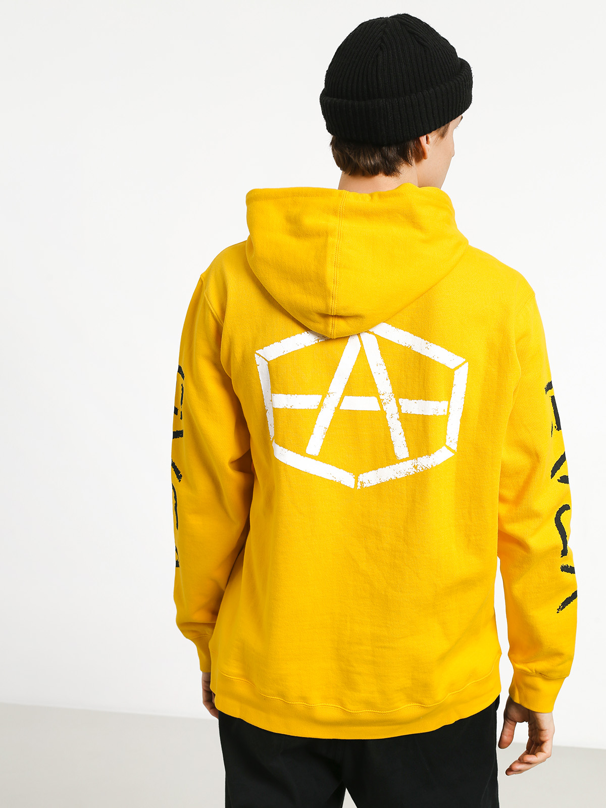 Bluza z kapturem RVCA Reynolds Stencile HD (lemon)