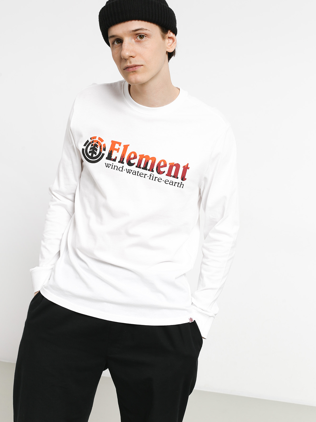 Longsleeve Element Glimpse Horizontal (optic white)