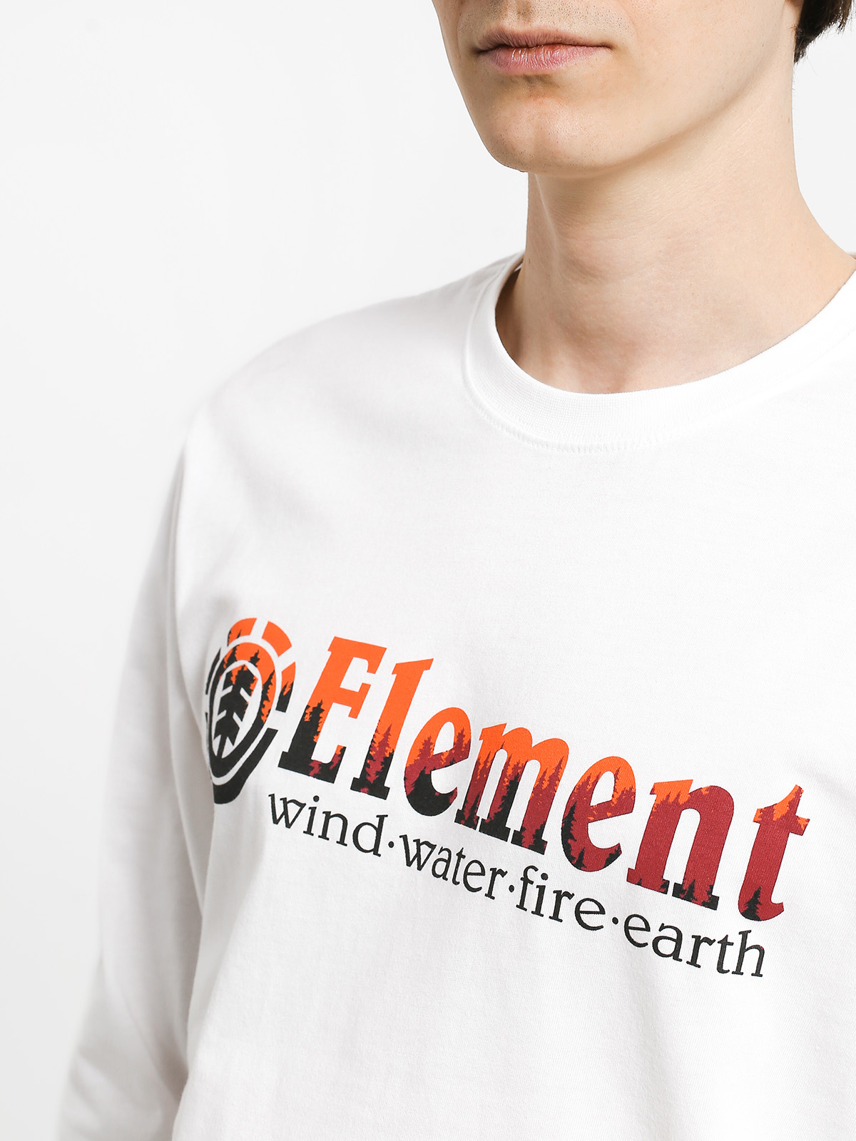 Longsleeve Element Glimpse Horizontal (optic white)