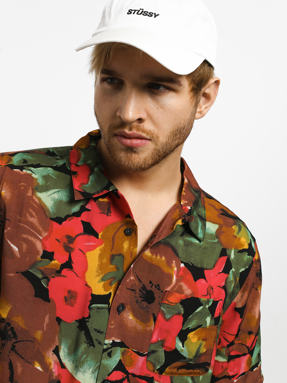 Koszula Stussy Watercolor Flower (black)