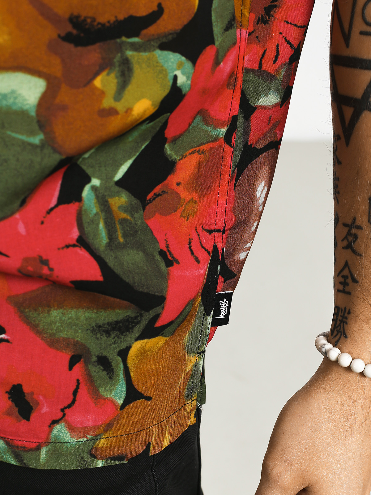 Koszula Stussy Watercolor Flower (black)