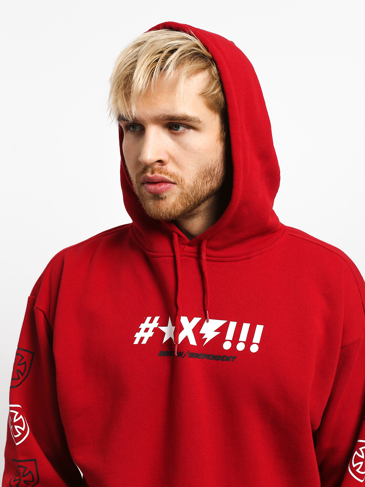 Bluza z kapturem Brixton Shine HD (red)