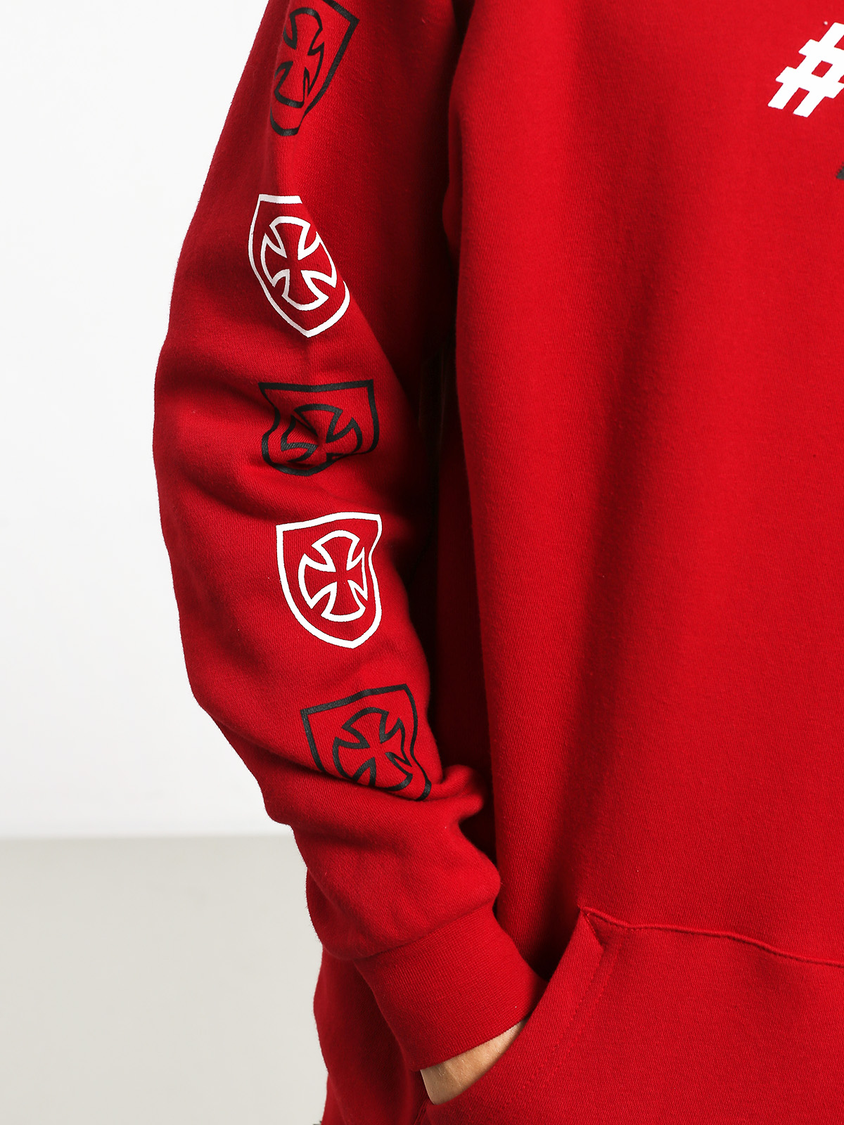 Bluza z kapturem Brixton Shine HD (red)