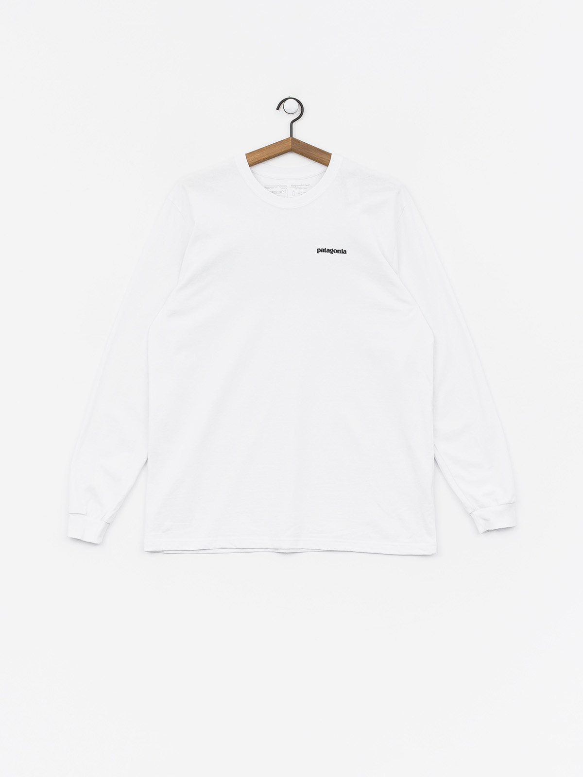 Longsleeve Patagonia P6 Logo Responsibili (white)