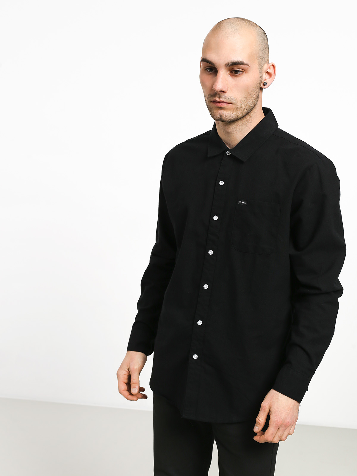 Koszula Brixton Charter Oxford Wvn (black)