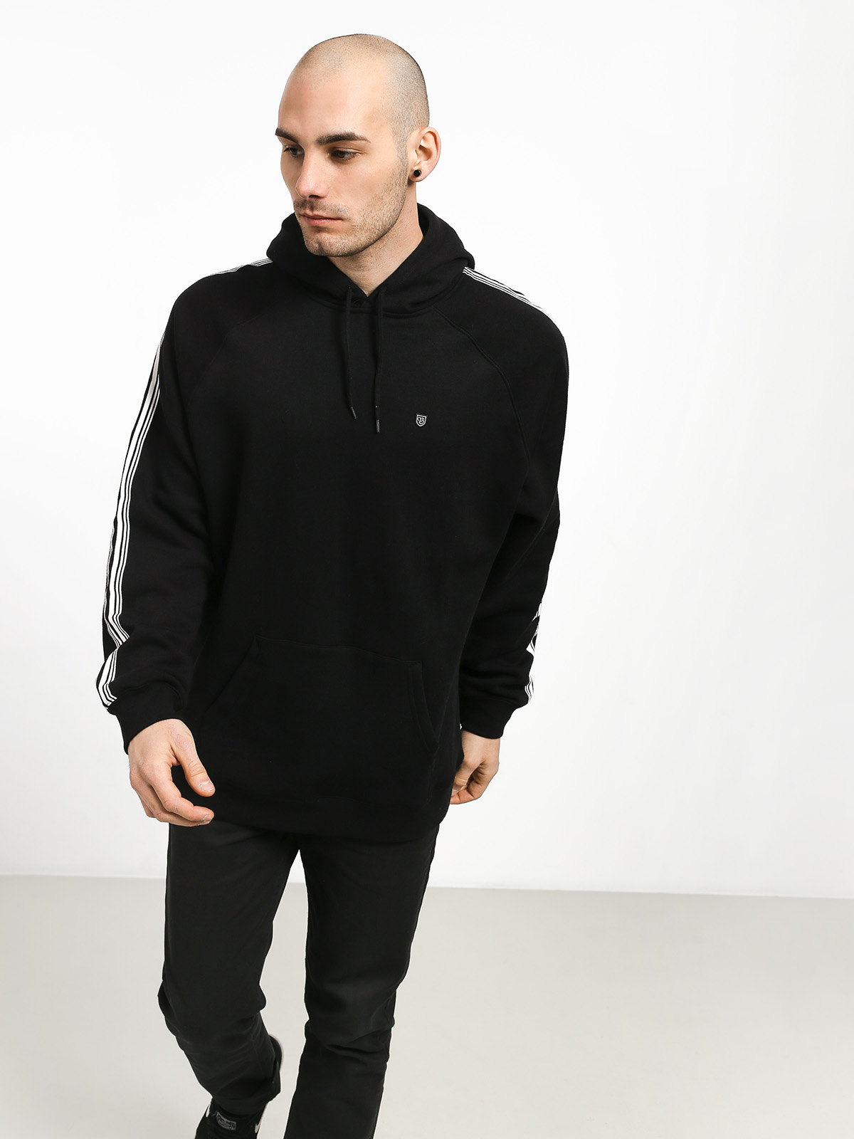 Bluza z kapturem Brixton Marathon HD (black)