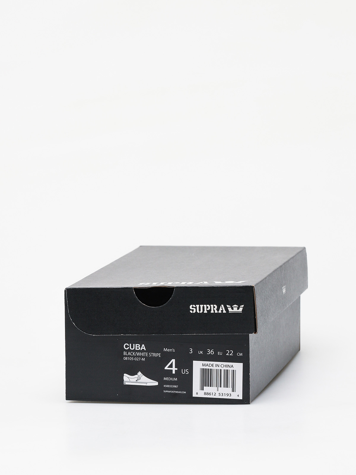 Buty Supra Cuba (black/white stripe)