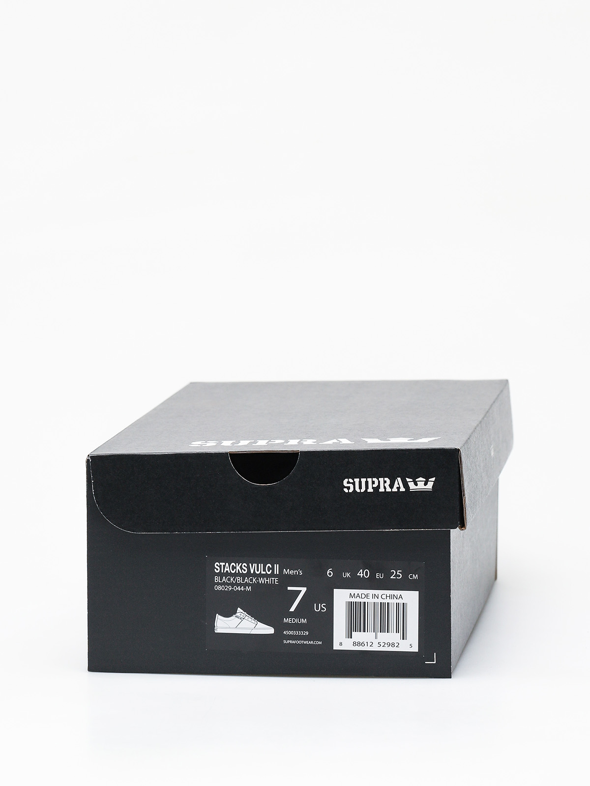 Buty Supra Stacks Vulc II (black/black white)