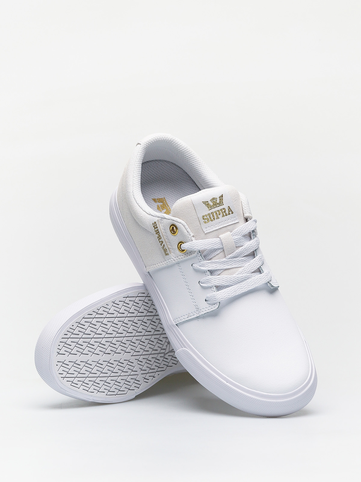 Buty Supra Stacks Vulc II (white/gold white)