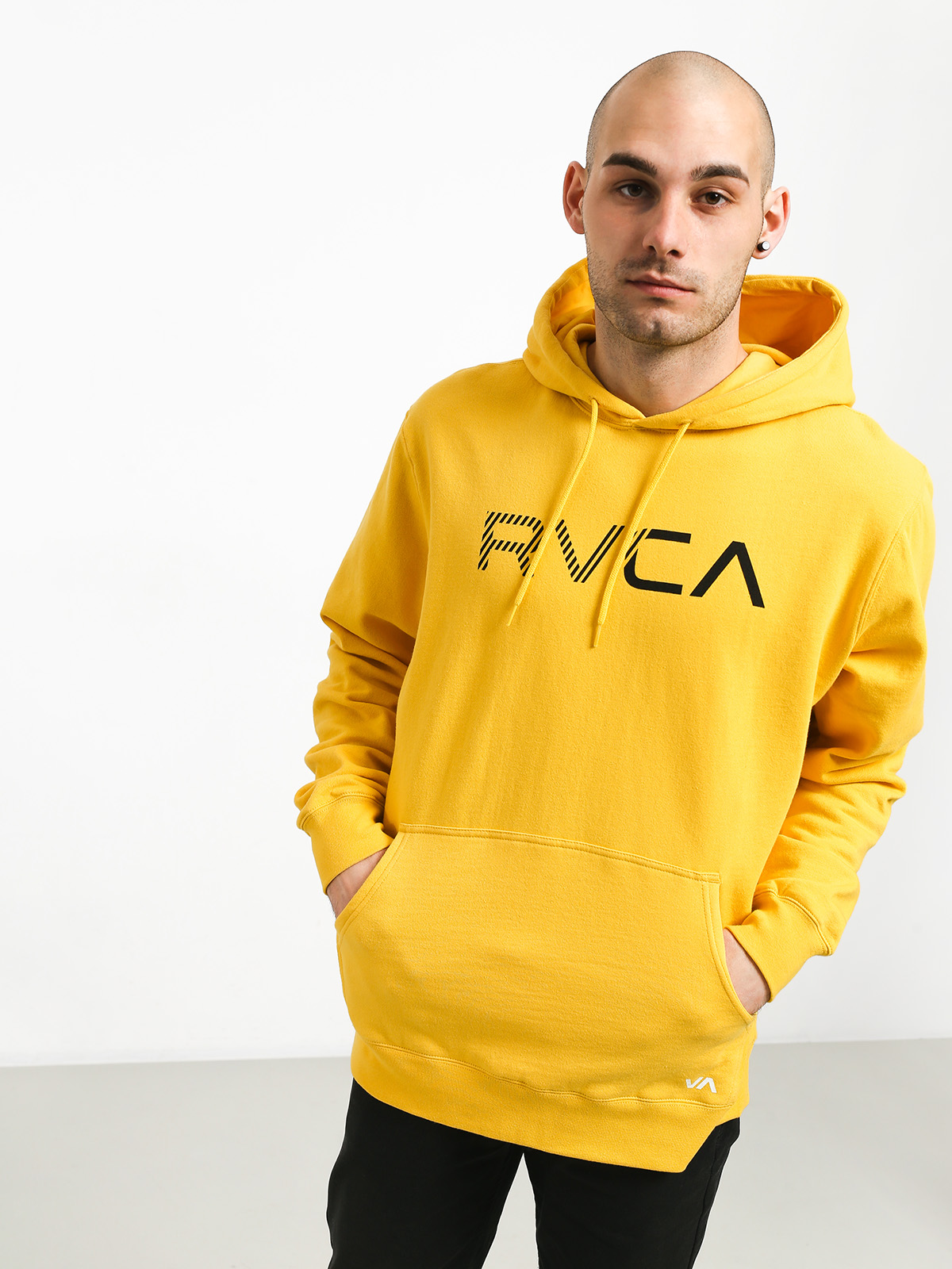 Bluza z kapturem RVCA Scratched Rvca HD (lemon)