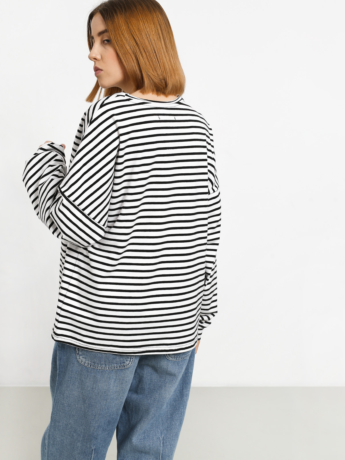 Longsleeve The Hive Stripes Wmn (white/black)