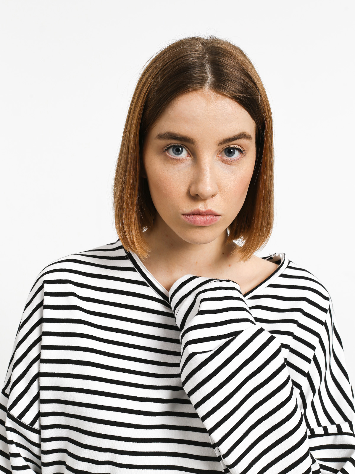 Longsleeve The Hive Stripes Wmn (white/black)