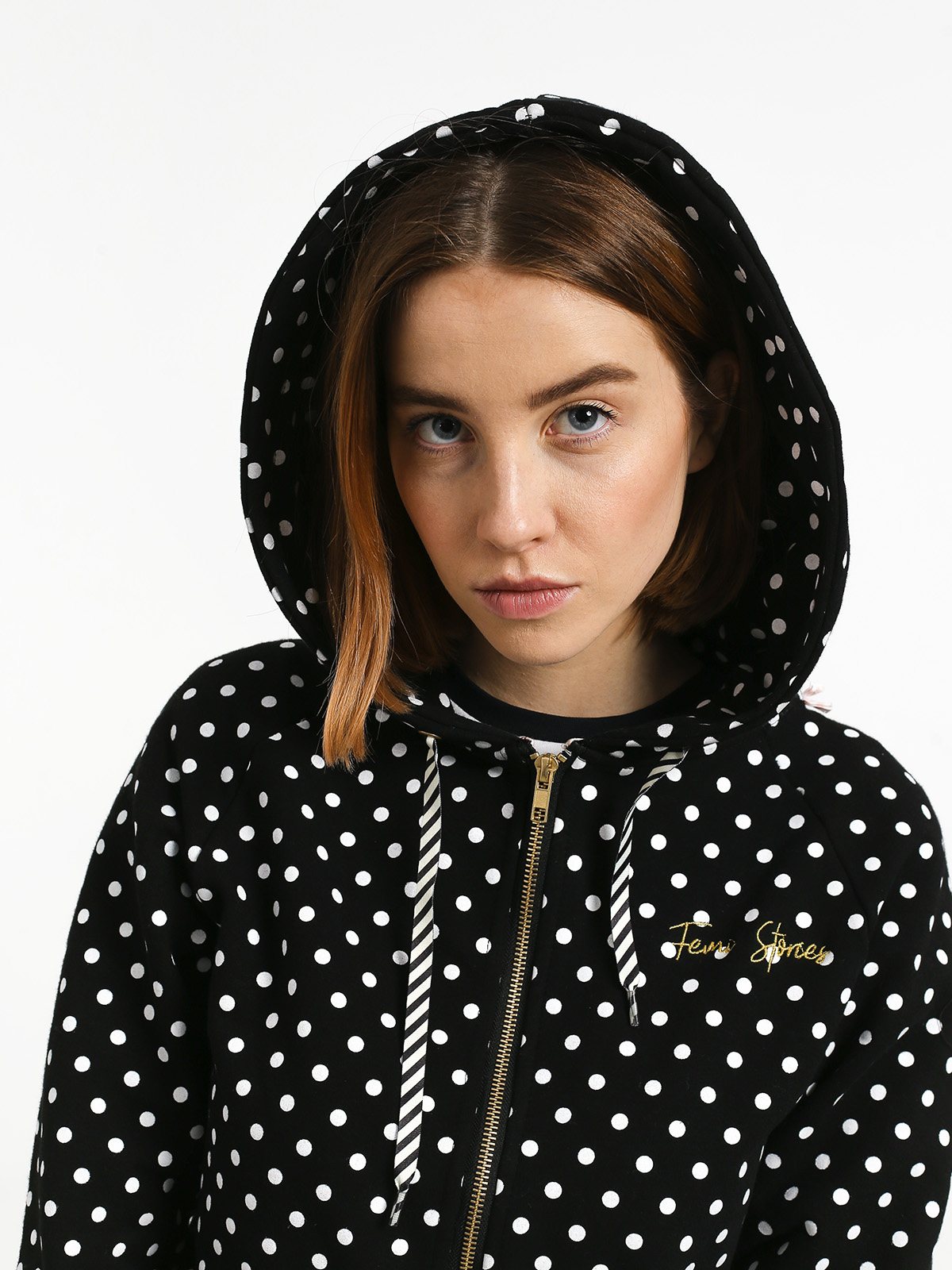 Bluza z kapturem Femi Stories Ratio ZHD Wmn (wdob)