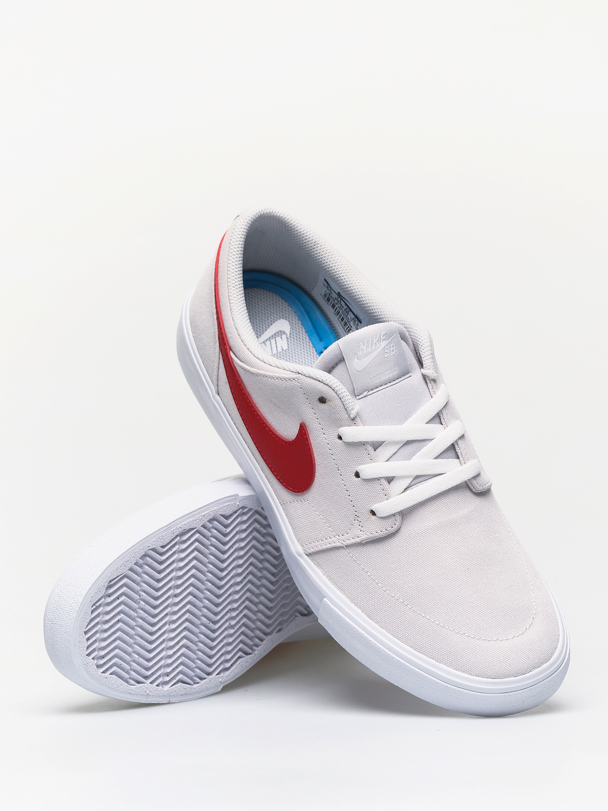 Buty Nike SB Sb Solarsoft Portmore II Canvas (vast grey/university red white black)