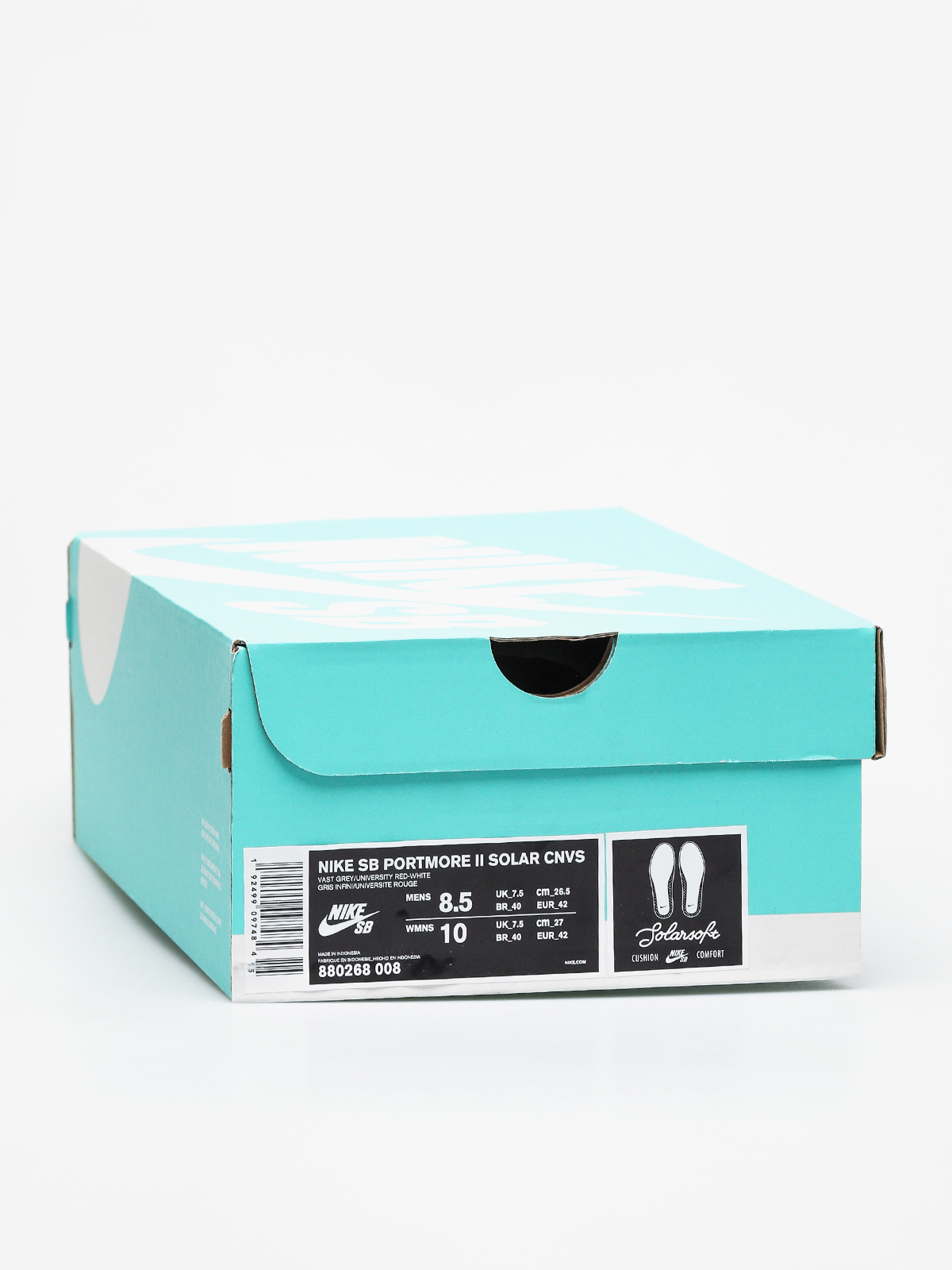 Buty Nike SB Sb Solarsoft Portmore II Canvas (vast grey/university red white black)