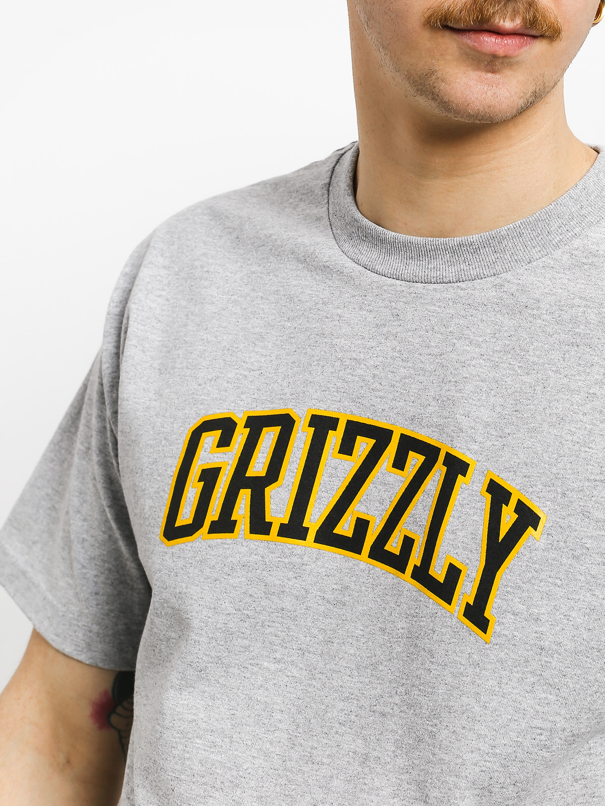 T-shirt Grizzly Griptape University (grey heather)